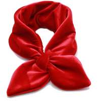Fishtail Velvet scarf in Red